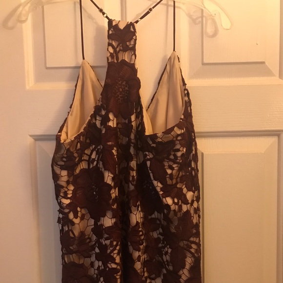 Lavender Brown lace Top - Picture 2 of 2